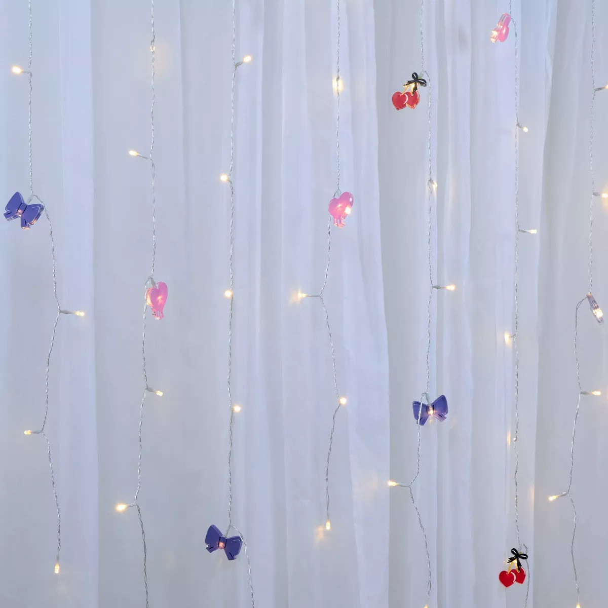 West & Arrow Drippy Heart and Cherry Heart with Bow Multi Icon String Lights | Target