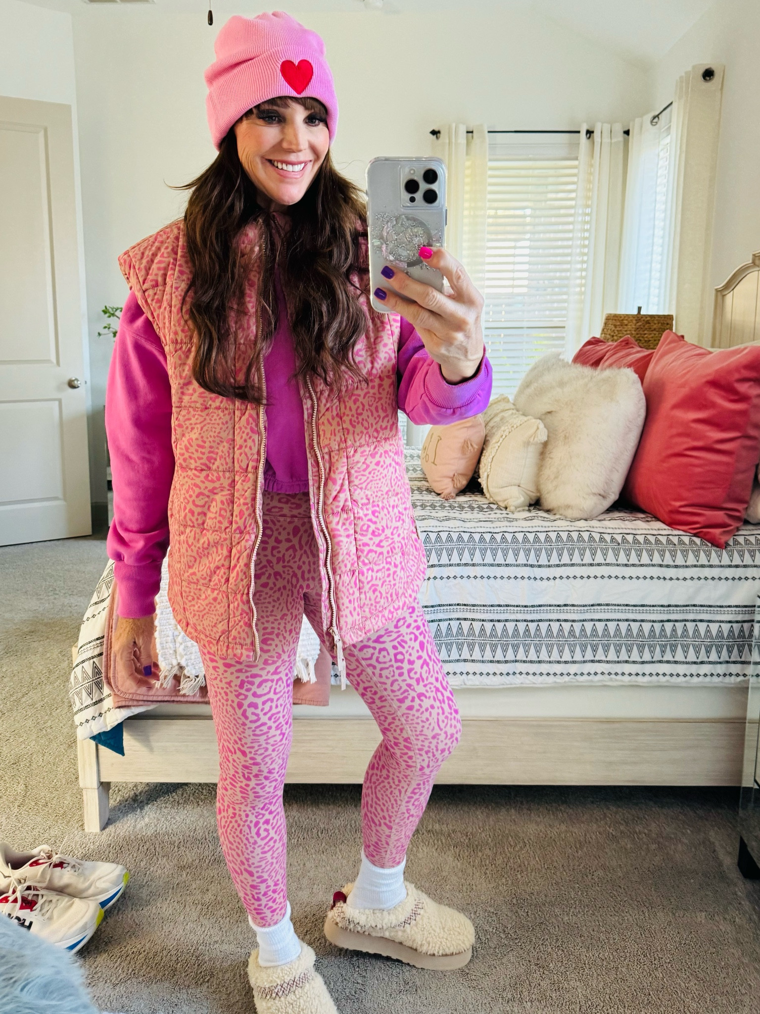 Joy lab Target pink leopard athletic wear athleisure wear! Fitness over 50 finds that are cute enough to spend the day in them!!  

#LTKOver40 #LTKStyleTip #LTKActive