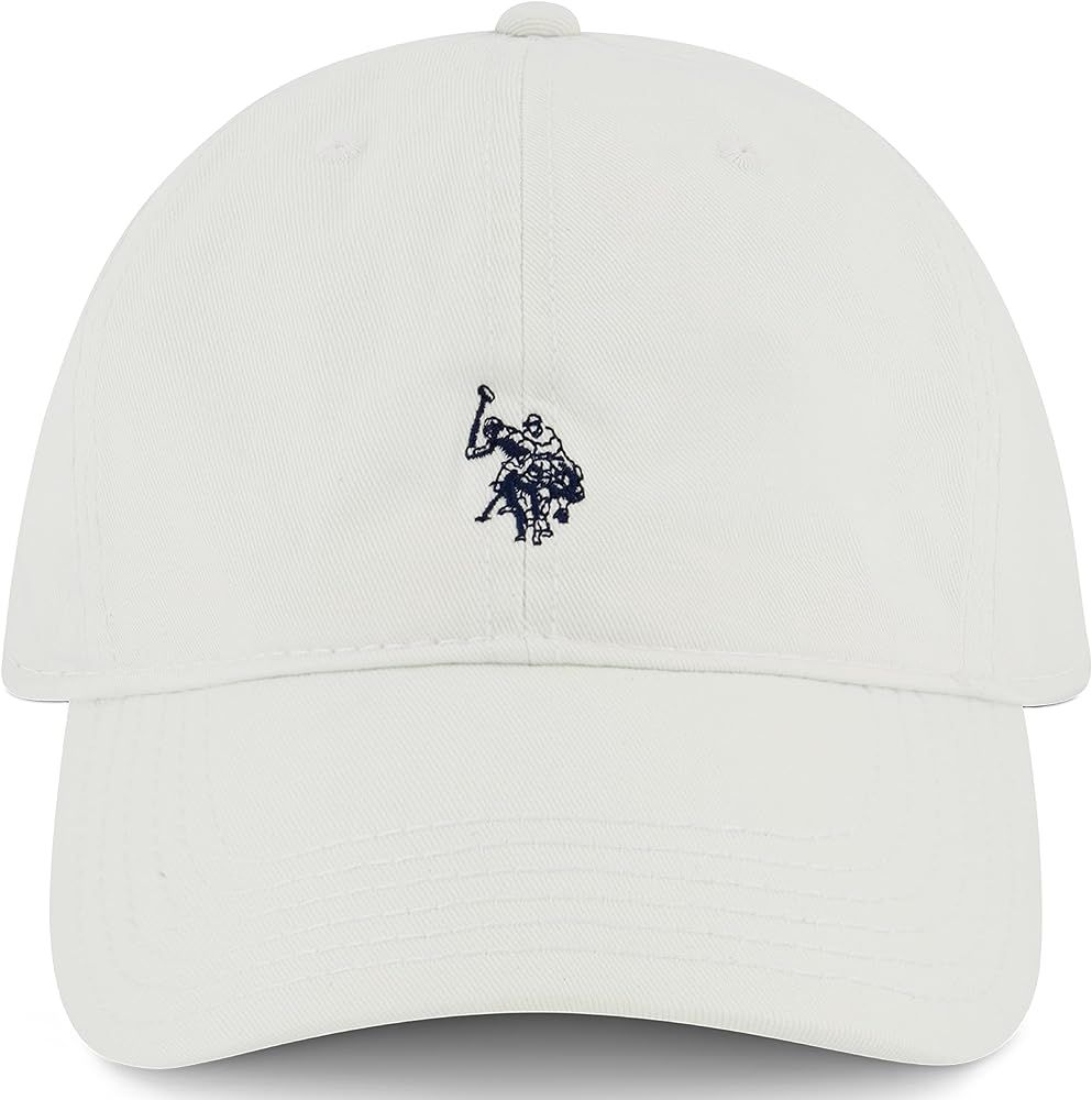 U.S Polo Assn. Men's Cotton Adjustable Curved Brim Baseball Cap with Embroidered Small Pony Logo,... | Amazon (US)