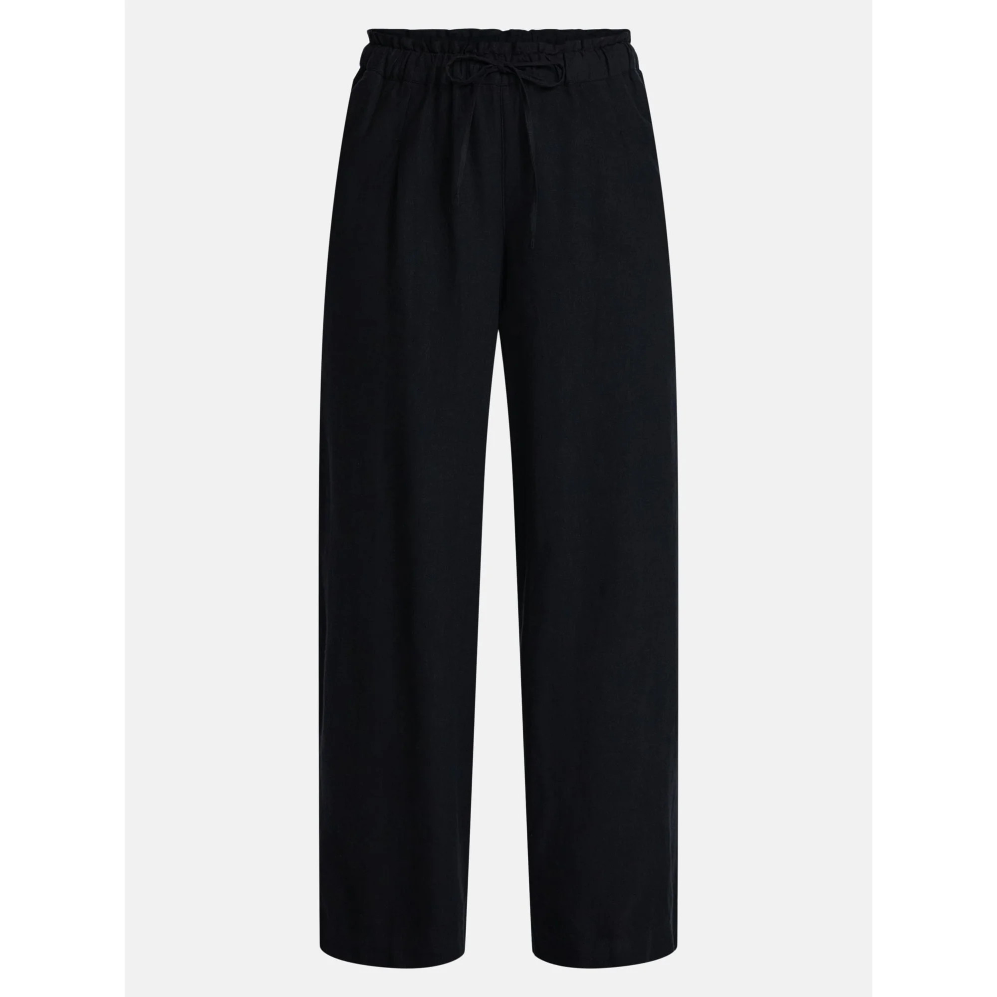 Time and Tru Women's Wide Leg Linen Blend Pants, Sizes XS-4X | Walmart (US)