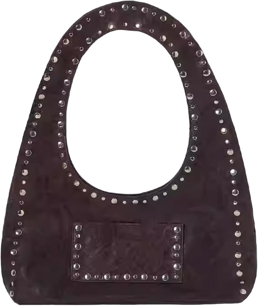 Studded Purses Y2k Shoulder Bag 90s Punk Designer Handbags 2000s Women Vegan Leather Small Should... | Amazon (US)