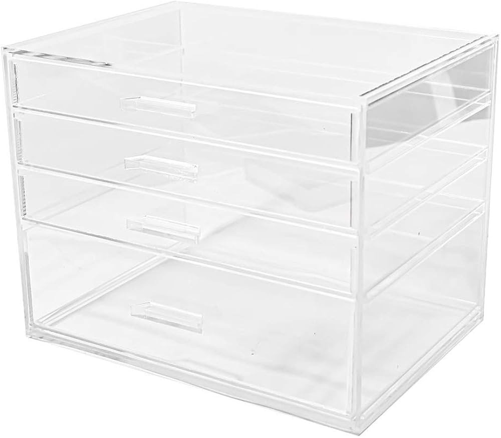 Gaveteiro Acrílico A4 com 4 Gavetas Transparente | Amazon (BR)