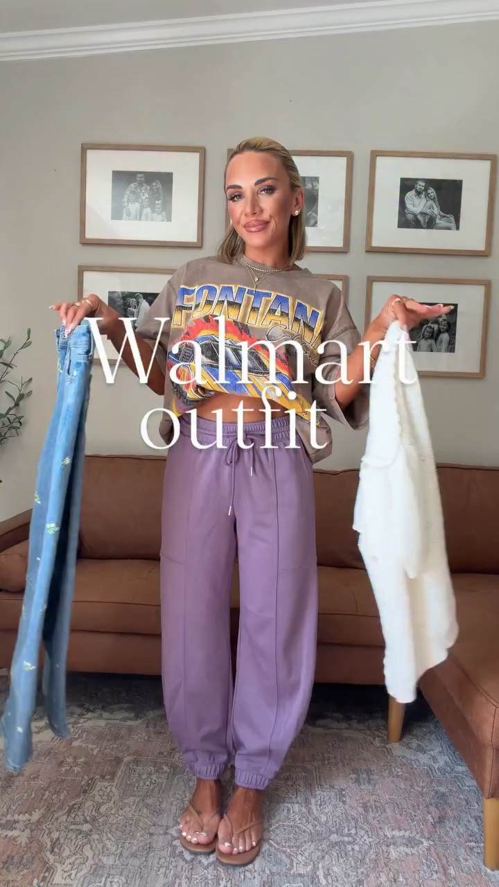 Type SHOP, Walmart sprint outfit idea! I love these crop barrel jeans! I’m wearing a size xs in both top & size zero in the jeans #walmart #walmartfashion #spring #momstyle #casualoutfit