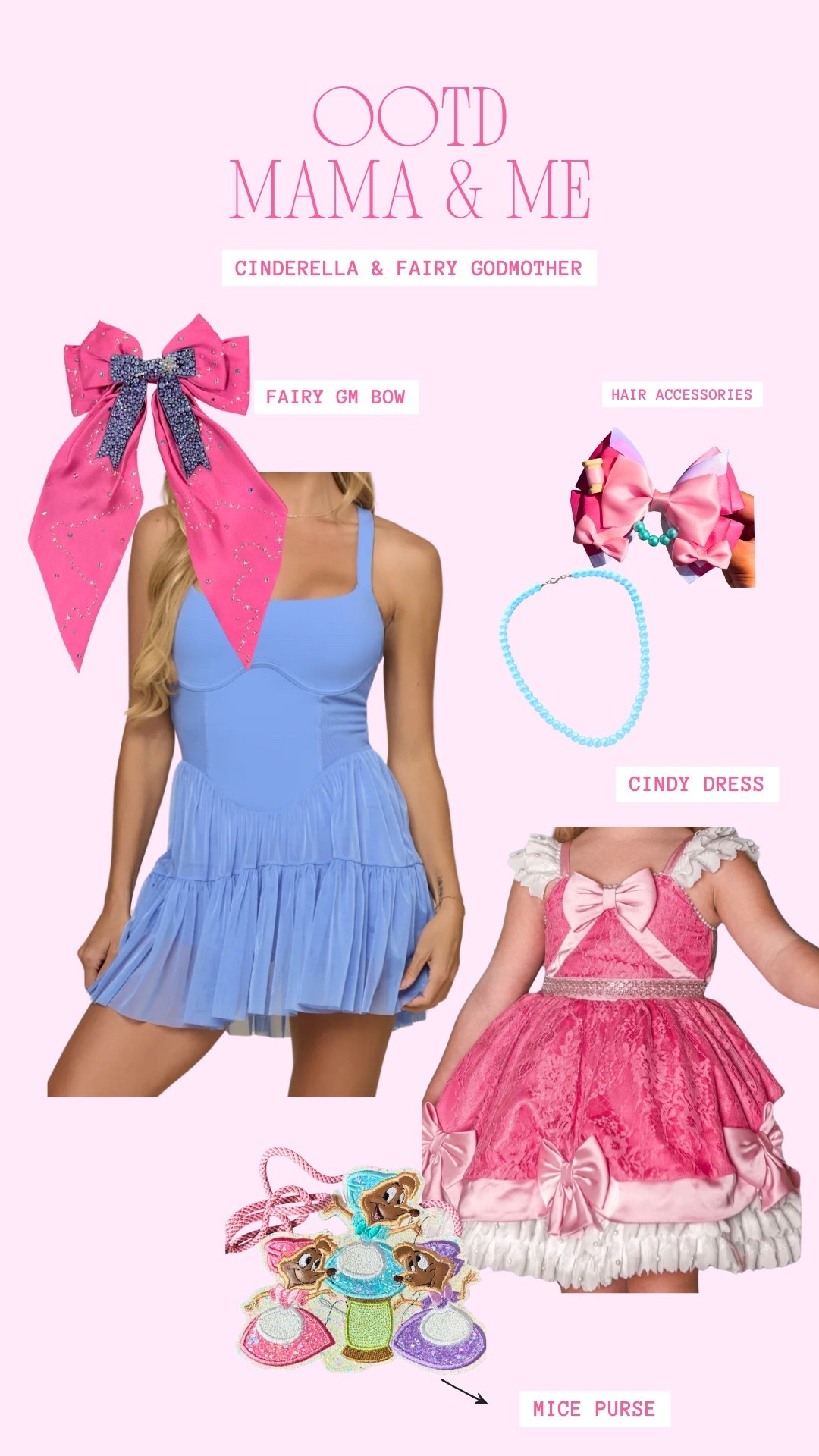 Pink Cinderella mommy and me! 
I linked the shop that did my bow. I just asked her for it in pink and she went above and beyond! 💕 
Disney world, Disney world outfit, disneybounding, Cinderella. 

#LTKTravel #LTKKids #LTKmomlife