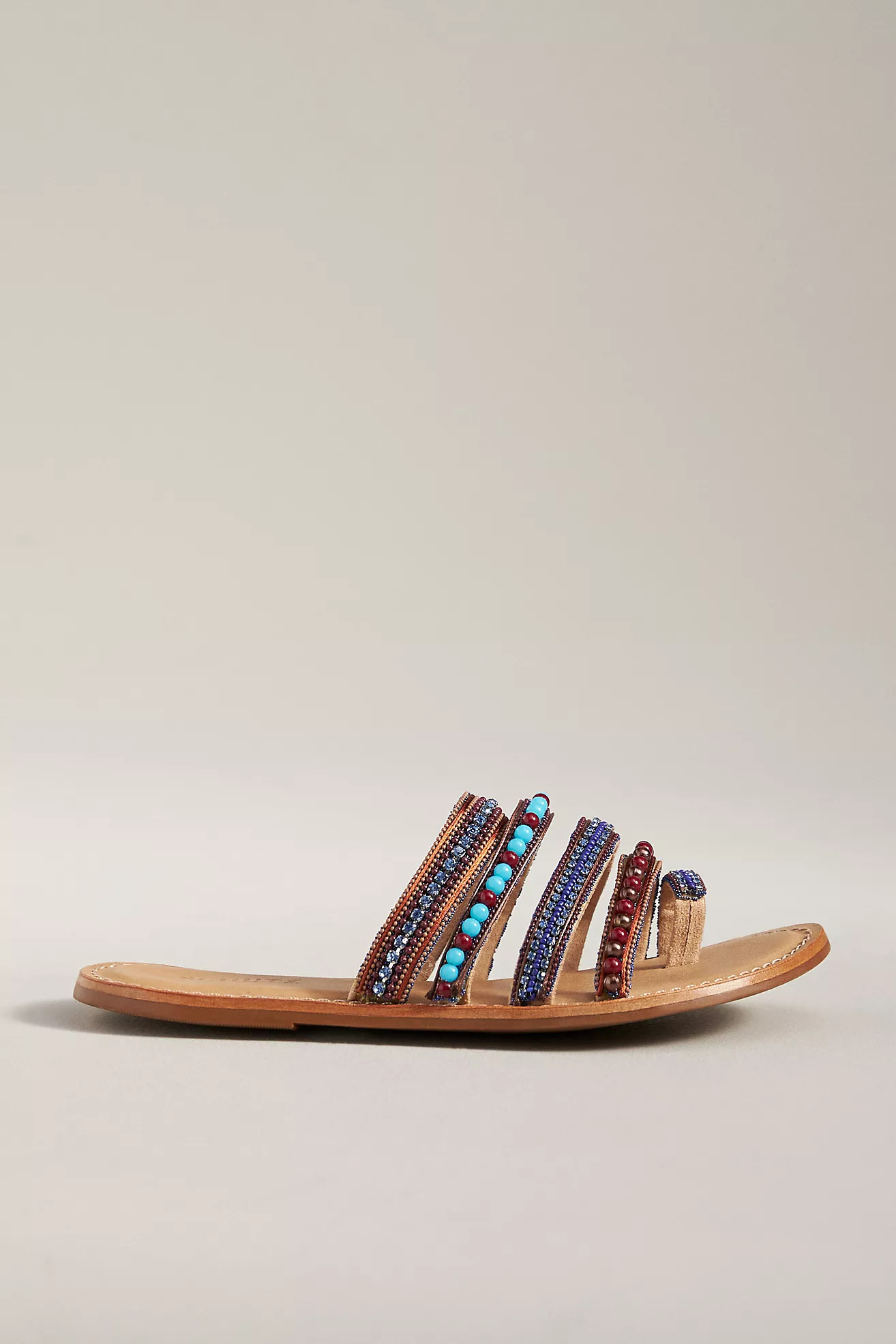 Schutz Jodie Beaded Toe-Loop Sandals | Anthropologie (US)