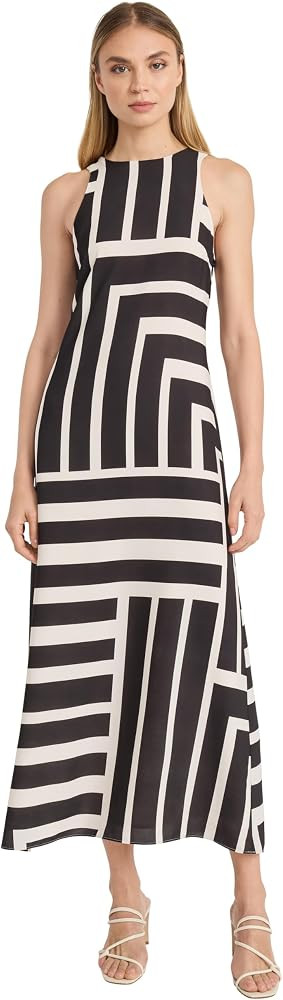 Donna Morgan Women's Sleeveless Halter Cut Maxi Dress Event Occasion Party Date Guest of | Amazon (US)