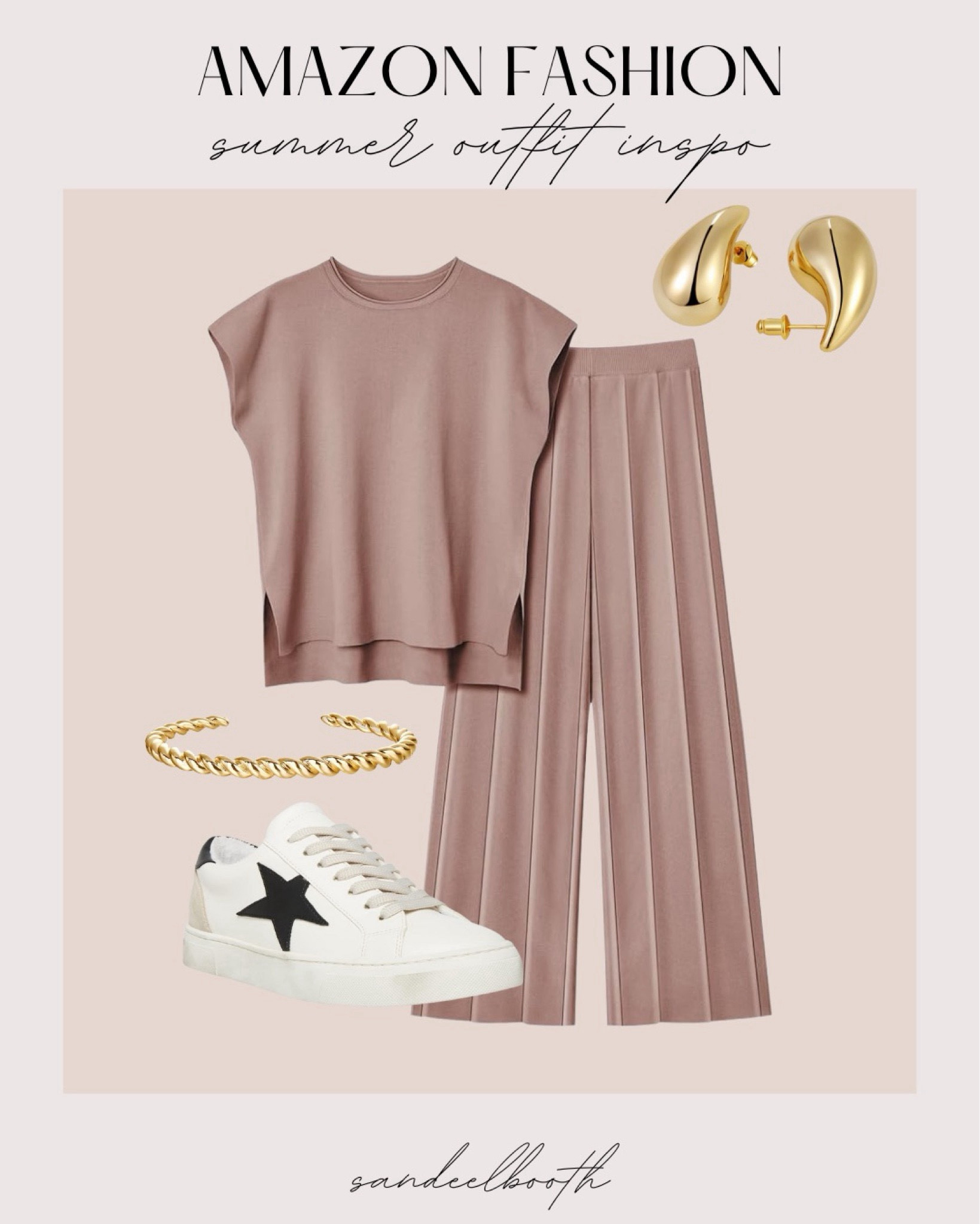 Comfy and casual outfit idea from Amazon! 

Amazon loungewear - designer sneakers - gold jewelry - matching set 

#LTKFindsUnder50 #LTKMidsize #LTKStyleTip