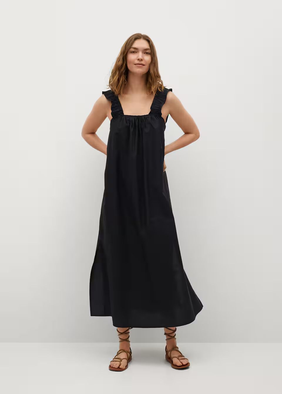 100% cotton midi dress | MANGO (US)