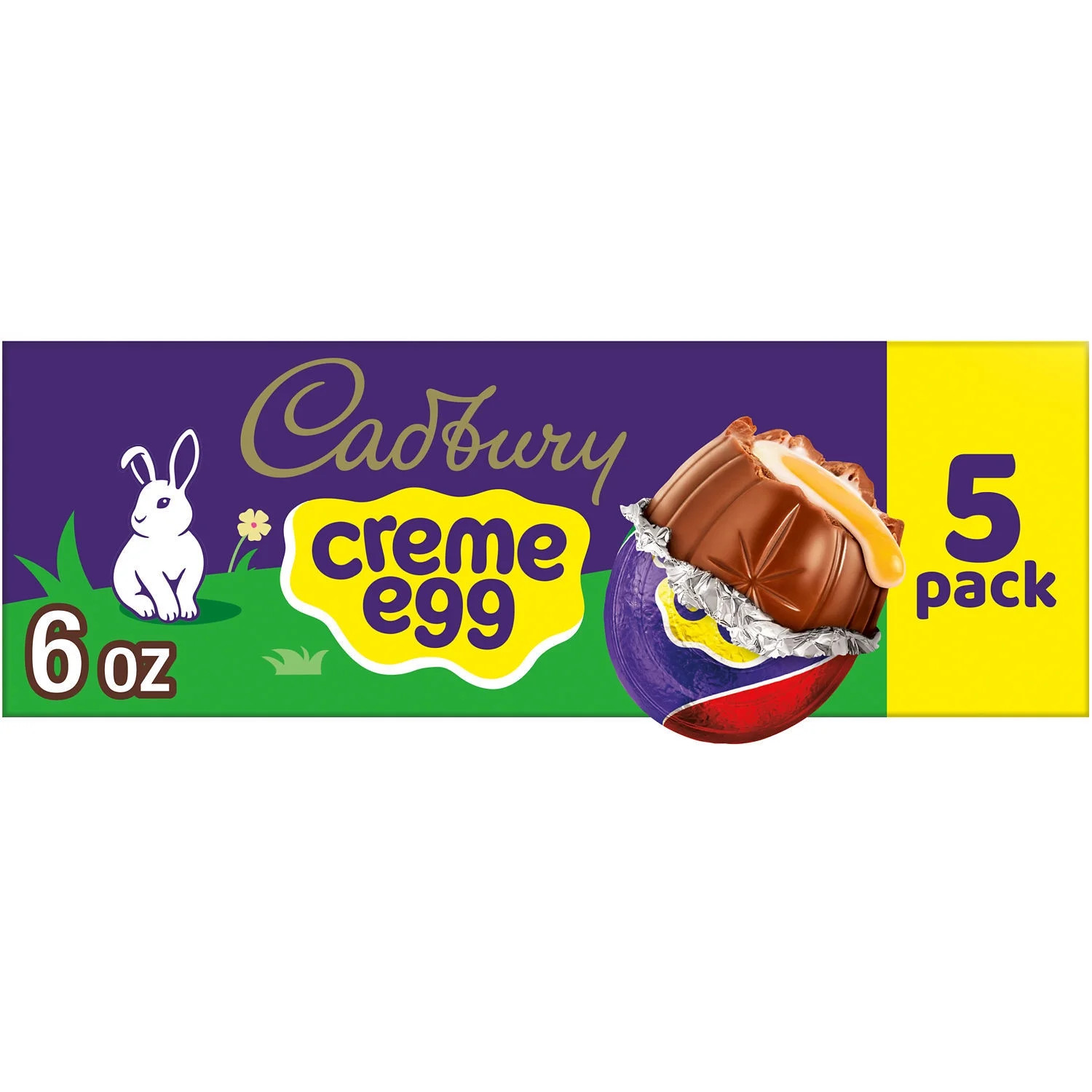 Cadbury Creme Egg Chocolate with Fondant Easter Candy, Eggs 1.2 oz, 5 Count | Walmart (US)