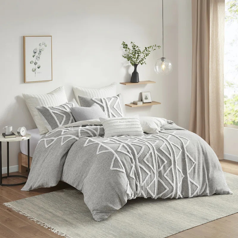 Aketzalli 100% Cotton Comforter Set (Set of 3) | Wayfair North America