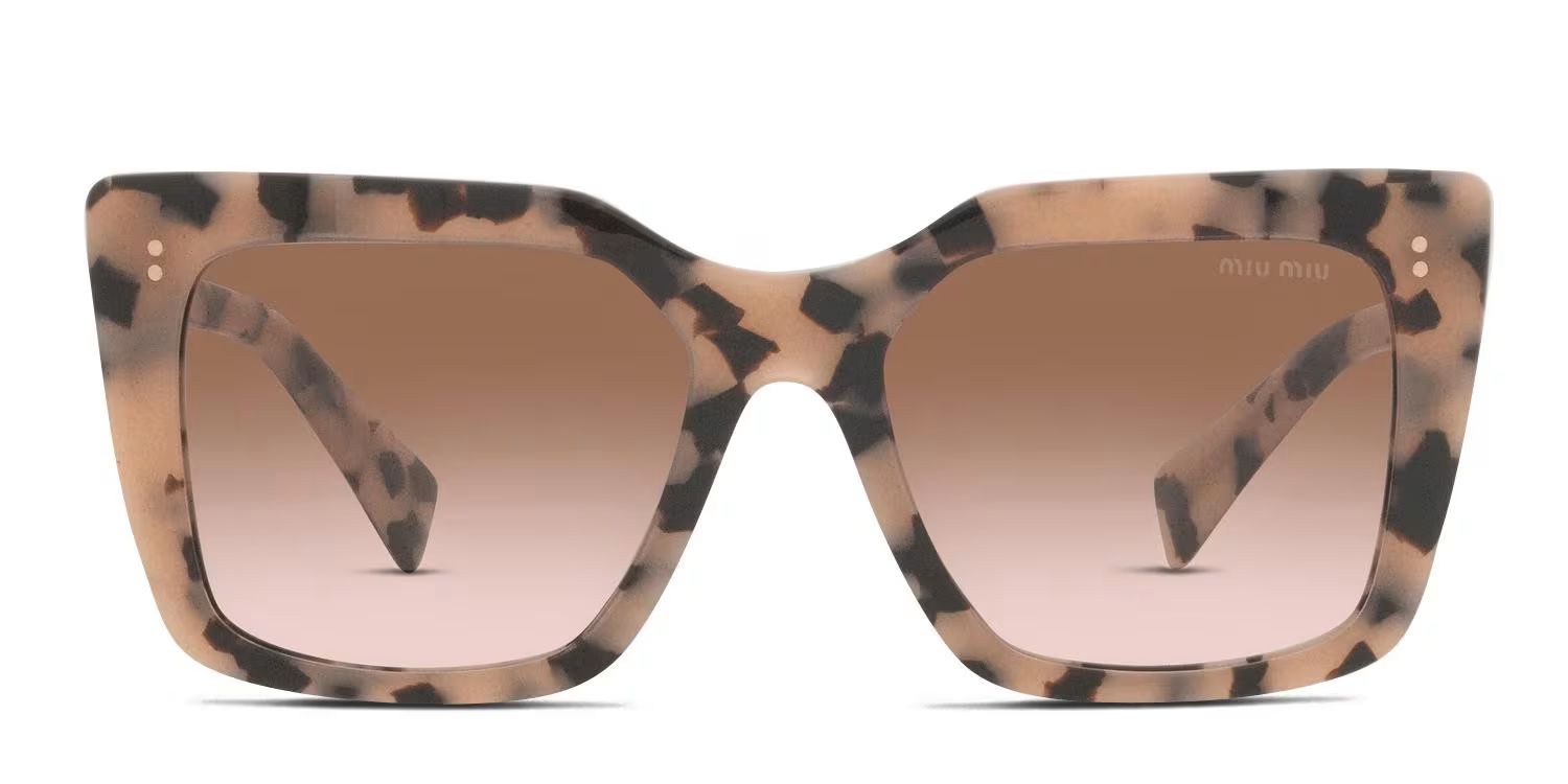 Miu Miu MU 02WS Tortoise, Pink Prescription Sunglasses | GlassesUSA