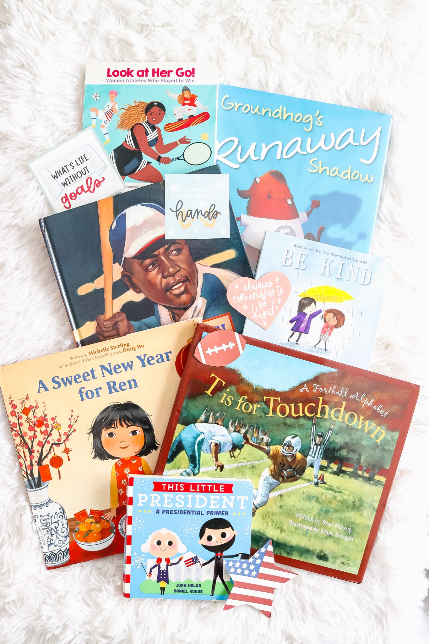 Kids Books for February 2025 Holidays, Observances & Events 

🧧Lunar New Year Celebrations
(1/29-2/12)
🫶🏿 Black History Month
(2/1-3/1)
🌷Groundhog Day
(2/2)
⚽️ National Girls & Women in Sports Day (First week of February)
🏈 The Super Bowl
(2/9)
💛Random Acts of Kindness Week (2/14-2/20)
🇺🇸 Presidents Day
(2/17)

#LTKFamily #LTKSeasonal #LTKKids