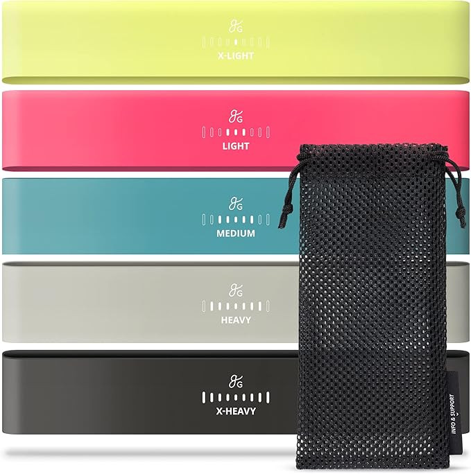 Greater Goods Exercise Resistance Bands - Set of 5 Elastic Workout Bands Made from Natural Latex ... | Amazon (US)