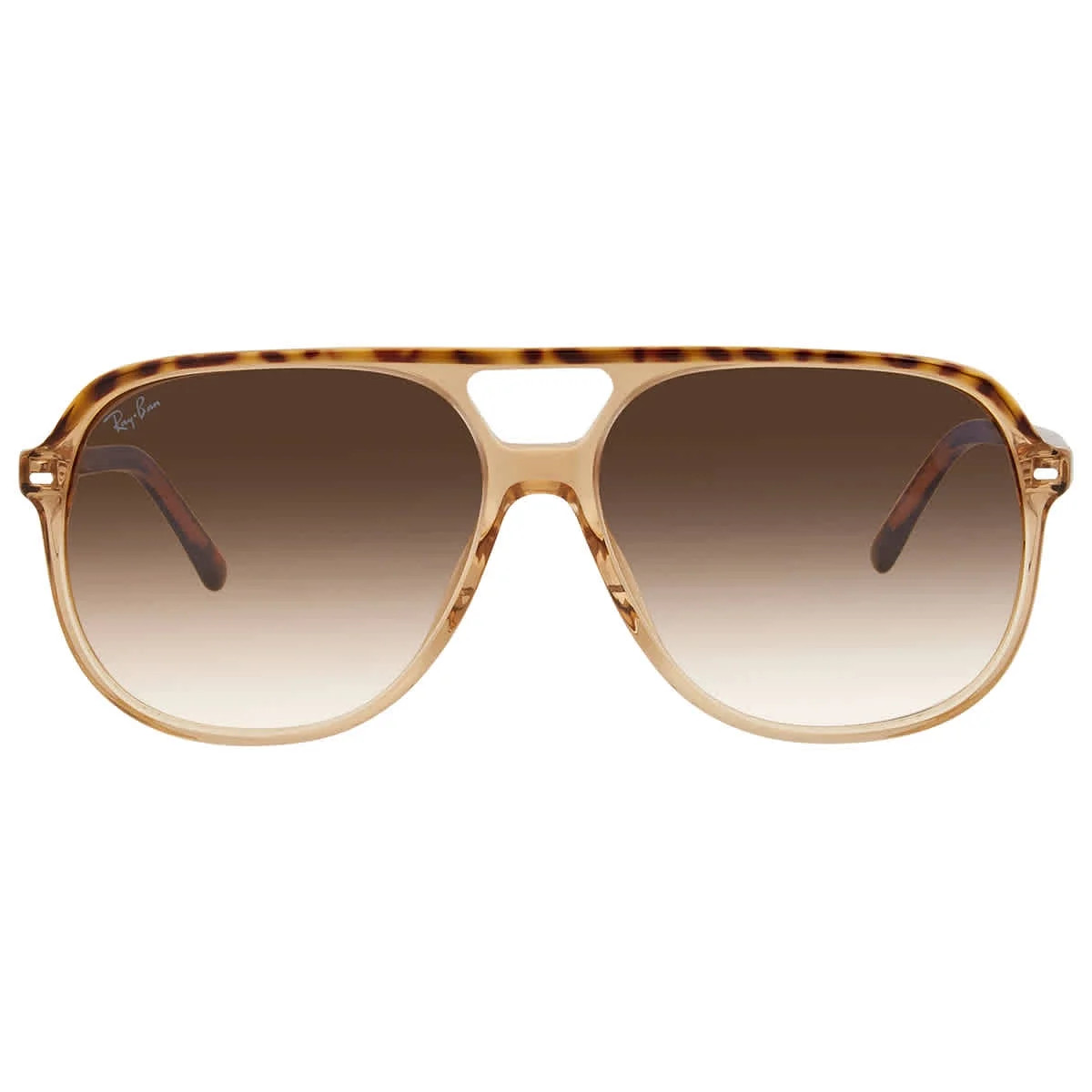 Ray Ban Bill Light Brown Gradient Square Unisex Sunglasses RB2198 129251 60 | Walmart (US)