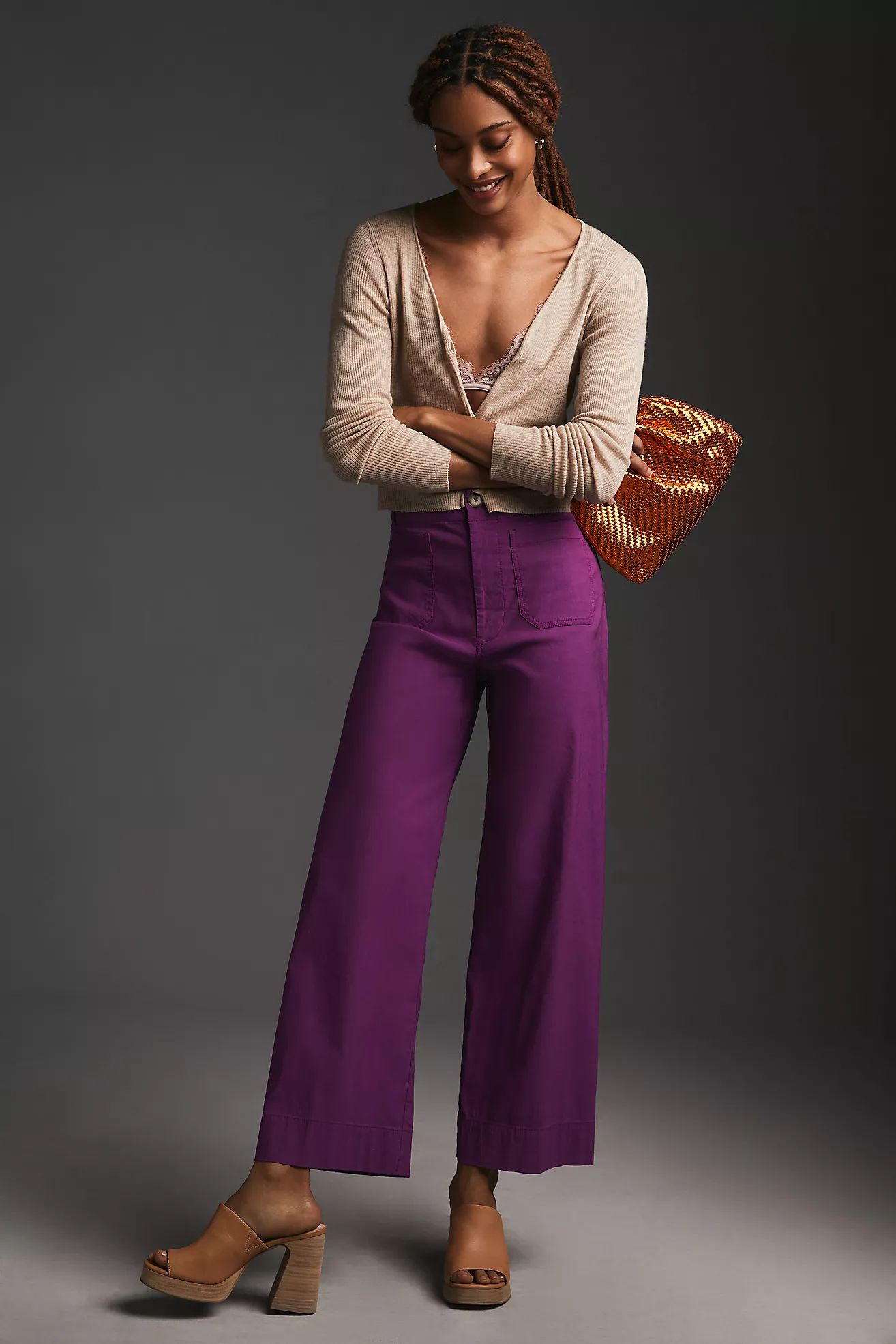 The Colette Cropped Wide-Leg Pants | Anthropologie (US)