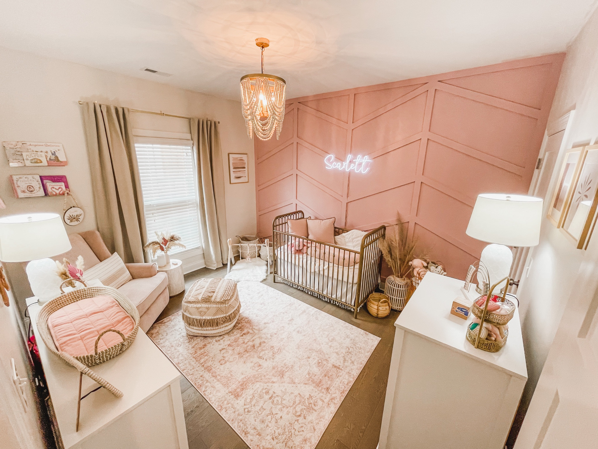 Baby girl nursery 
Hobo nursery 
Nursery 

#LTKbaby #LTKhome #LTKbump