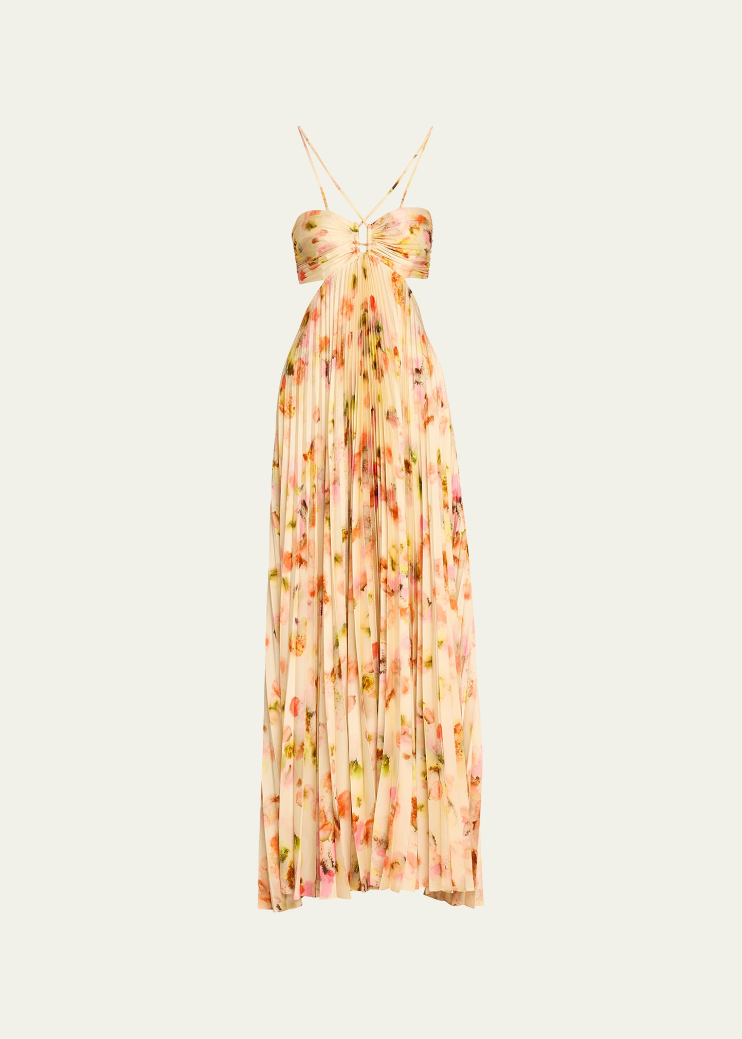 A.L.C. Moira Floral Cut-Out Halter Maxi Dress | Bergdorf Goodman
