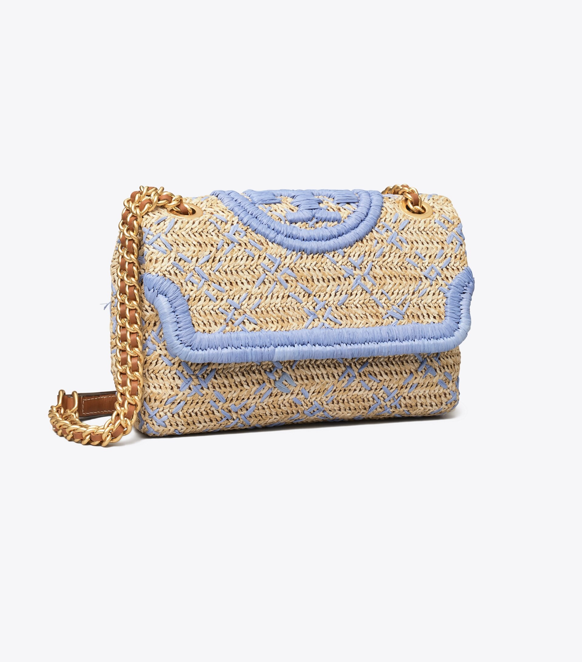 Fleming Soft Straw Small Convertible Shoulder Bag | Tory Burch (US)