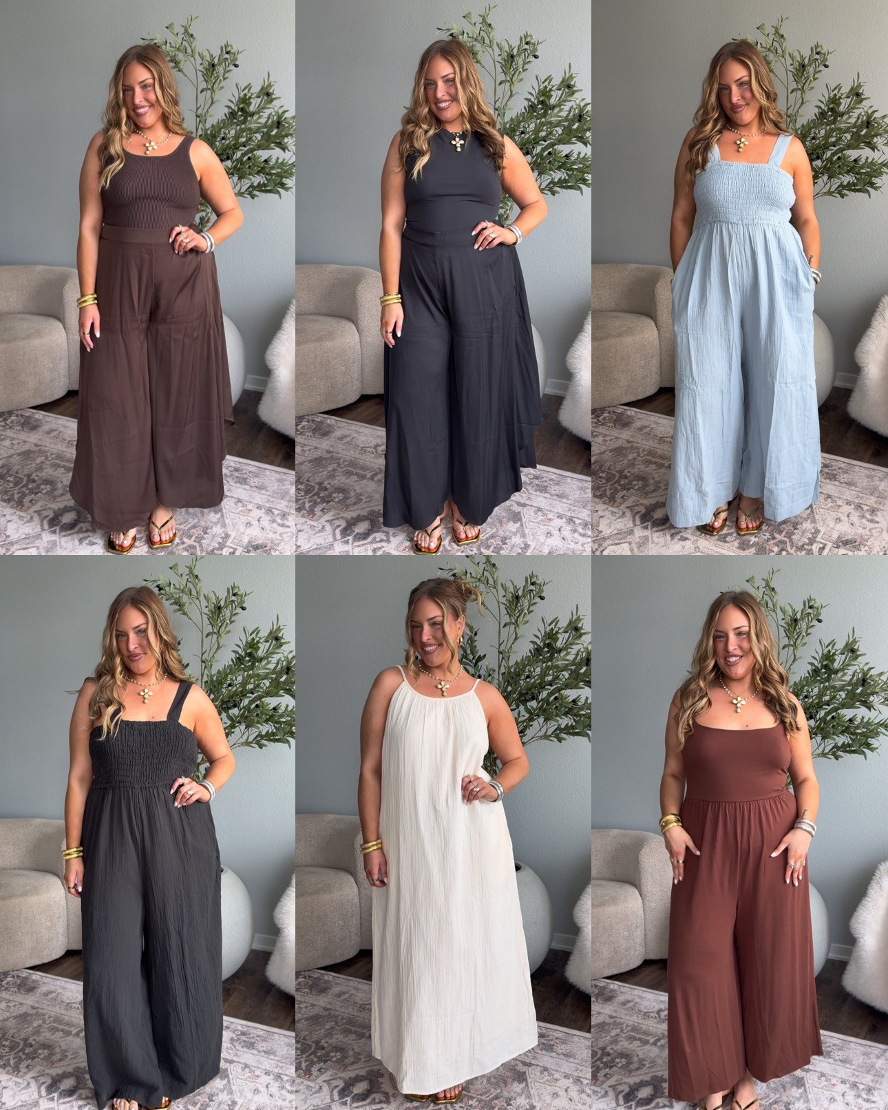 Wearing XL dresses, jumpsuits & pants. Wearing large tank tops! 

#LTKSummerEdit #LTKSaleAlert #LTKMidsize