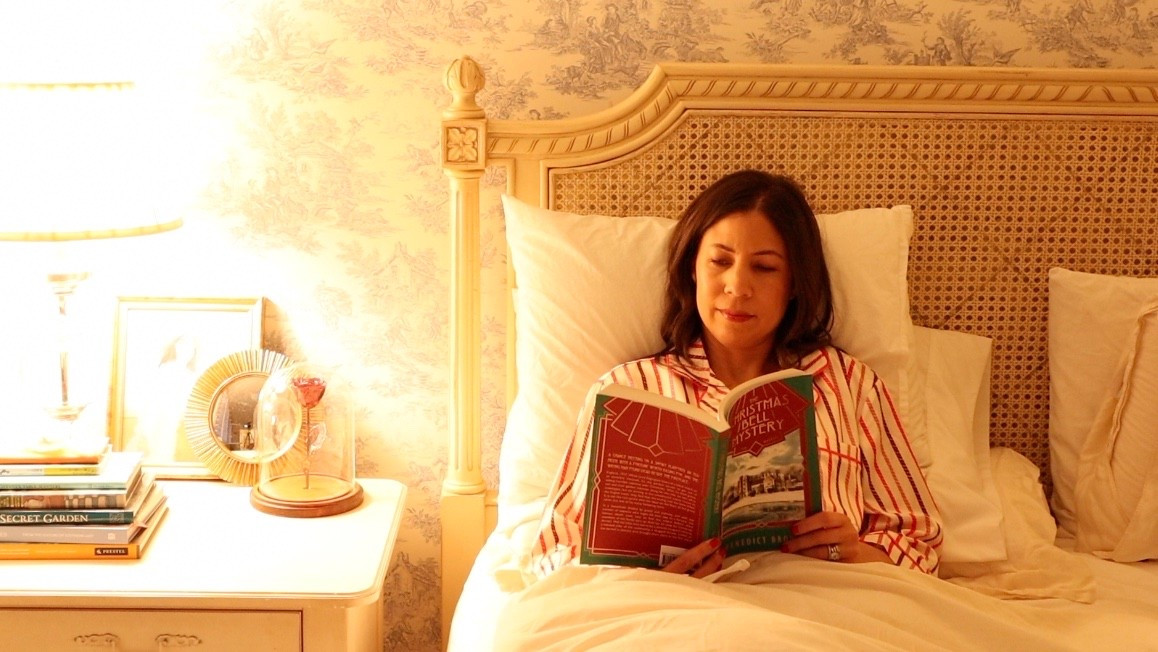 What could be better than curling up with a good book during the festive season? I’ve been enjoying The Christmas Bell Mystery by Benedict Brown: a delightful cozy mystery with all the charm and intrigue you’d want for a December read. 🔔📖
To make it even better, I’ve been reading in these Mersea Satin Sailor Pajamas in the Multi Carousel Stripe. The fabric is light and silky with the perfect drape, and the vintage-inspired stripes are equal parts chic and cheerful. It’s loungewear that makes you feel elegant, even if you’re just curled up with cocoa and a mystery.
✨ A warm drink, a good book, and beautiful pajamas… simple pleasures that make this season feel so special.
What’s your favorite cozy read this time of year?
#TenItemWardrobe  #HolidayReading #MerseaPajamas 


#LTKHoliday #LTKSeasonal #LTKGiftGuide