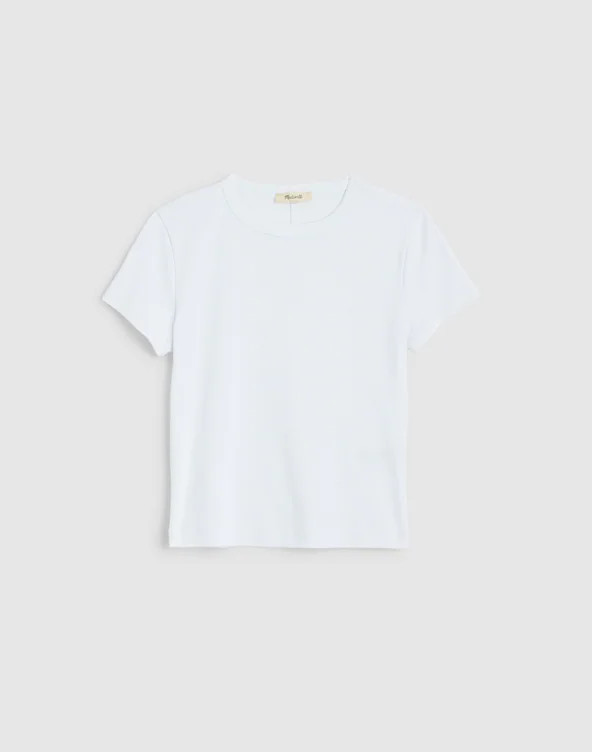 The '90s Cropped Tee in Compact Cotton | Madewell