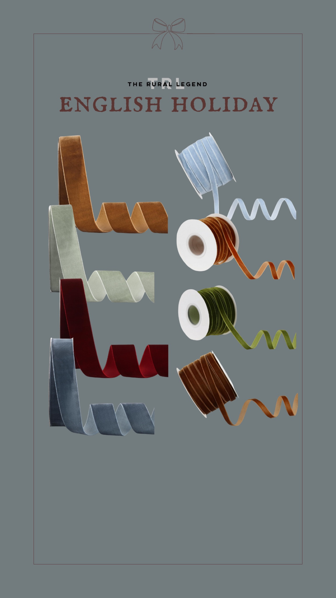 Victorian vintage English Christmas decor - velvet ribbonn

#LTKHome #LTKSeasonal #LTKFindsUnder50