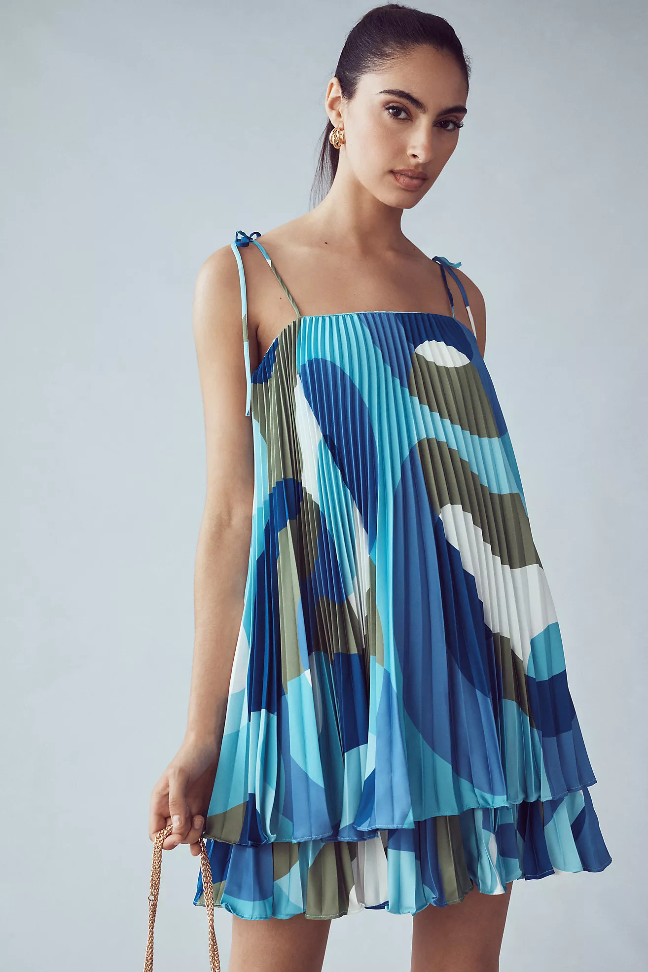 Hutch Printed Pleated Romper | Anthropologie (US)