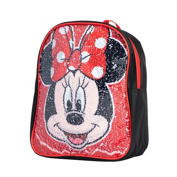 Disney - Disney Mickey & Minnie Mouse Backpack 12" Reversible Sequins Black Red - Walmart.com | Walmart (US)