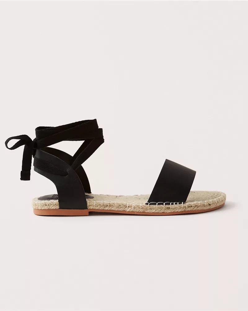 Lace-Up Espadrille Sandals | Abercrombie & Fitch (US)