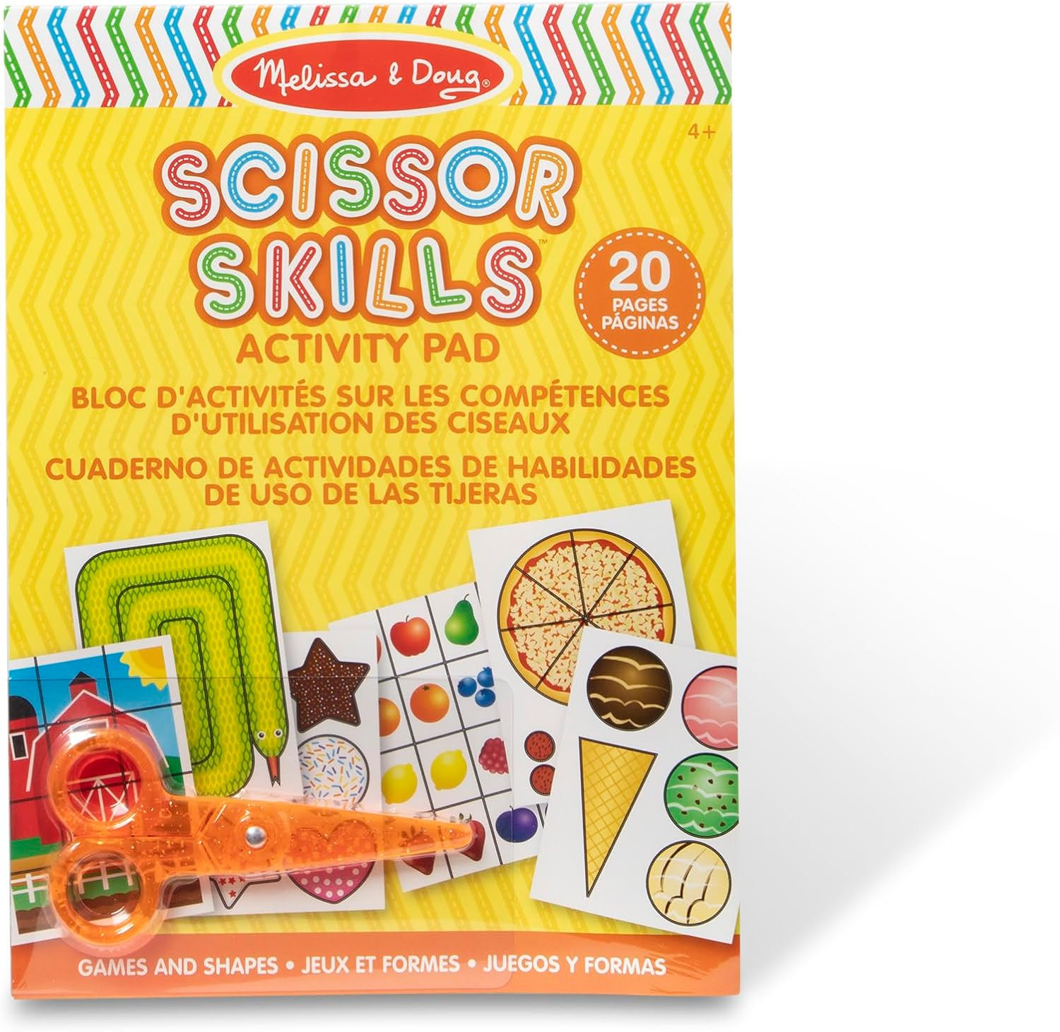 Melissa & Doug Scissor Skills Activity Book With Pair of Child-Safe Scissors (20 Pages) - FSC Cer... | Amazon (US)