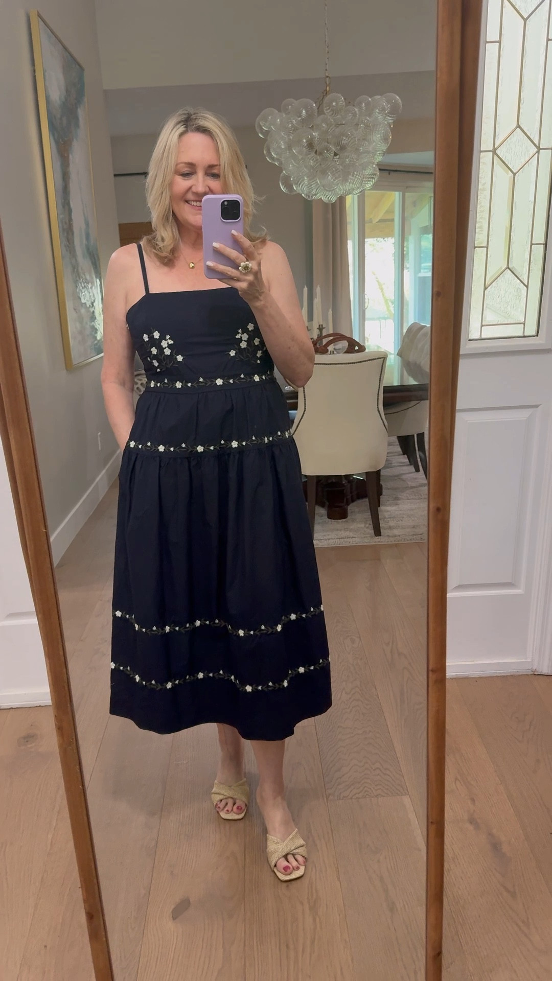 Pretty spring dress with pockets and the perfect wedge sandals 

#LTKootd #LTKOver40 #LTKSeasonal