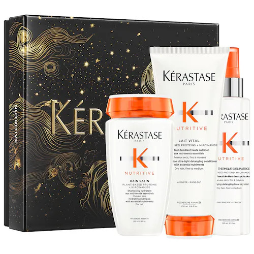 Nutritive Hydrating Shampoo, Conditioner and Heat Protection Gift Set for Dry Hair - Kérasta... | Sephora (US)