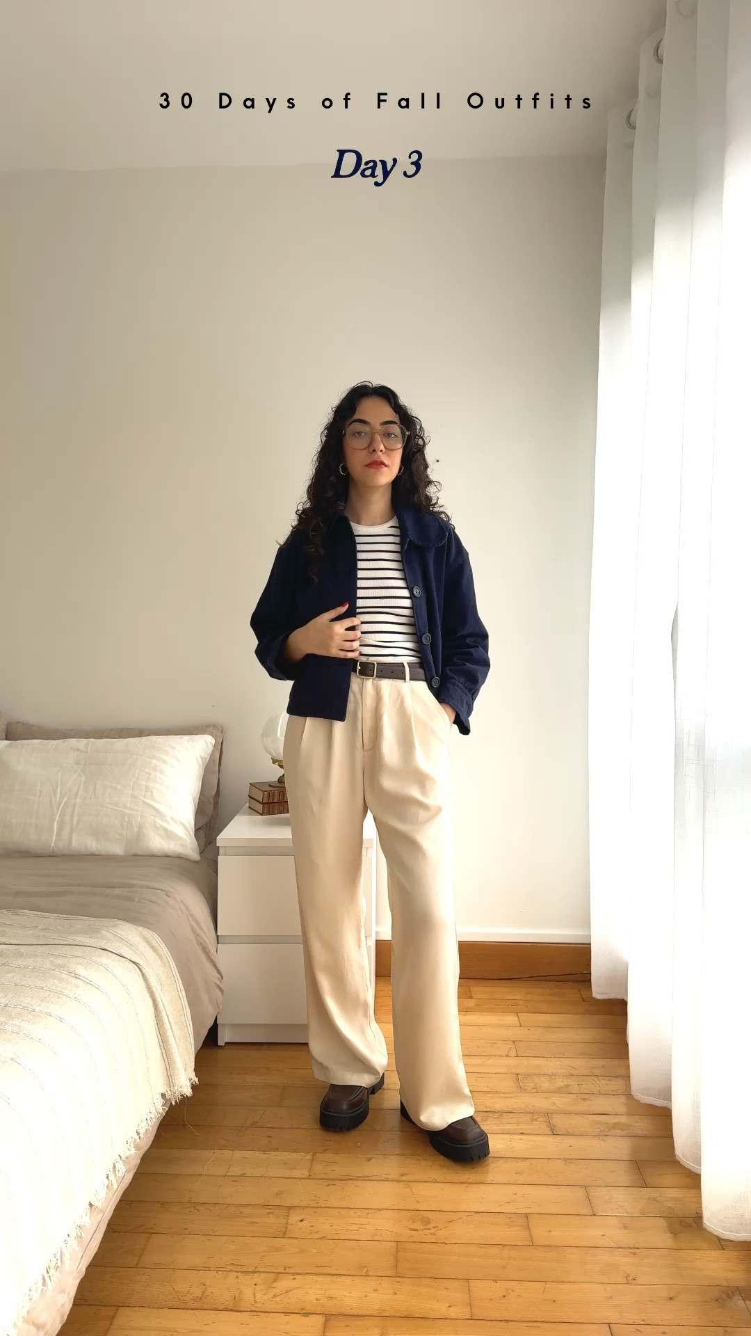 30 Days of Fall Vegan Outfits | Posting both day 3 & 4 today 🍂 Here’s a simple and chic, vintage sailor inspired look with my most worn pants of all time. Outfit link in my story & bio ✨P.S. Have you spotted the intruder? 🐇

#sezanelovers #refgirls #lesfillesenrouje #roujeparis #rouje
#falloutfitideas #30daysofoutfits #30daysoutfitschallenge #30daysofoutfitschallenge  #vegan #veganstyle #veganfashion #veganshoes #alohas #vegansweater #easyoutfits #alohasshoes #fallfashion #fallfashionideas #falloutfitinspiration #frenchstyle #parisianstyle #frenchfashion #frenchstyleinspiration #frenchoutfit #frenchfashionstyle #frenchgirlstyle #frenchgirldaily #frenchgirlaesthetic #frenchgirlfashion
