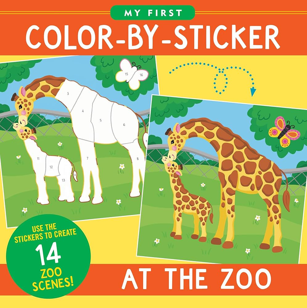 My First Color-by-Sticker Book - At the Zoo | Amazon (US)