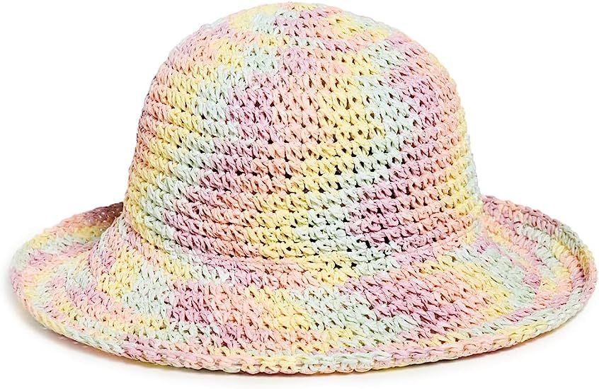 Lele Sadoughi Women's Raffia Rainbow Bucket Hat | Amazon (US)