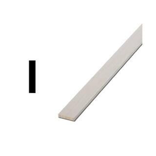 Woodgrain Millwork LWM 266 1/4 in. x 1-1/2 in. x 96 in. Primed Finger-Jointed Lattice Moulding 10... | The Home Depot