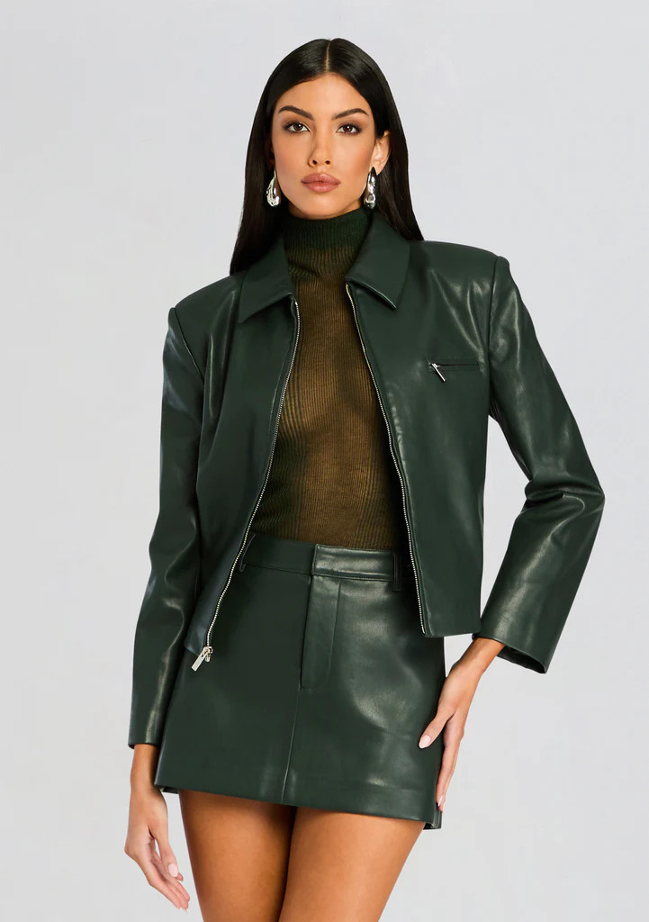 Asha Faux Leather Jacket | Retrofete