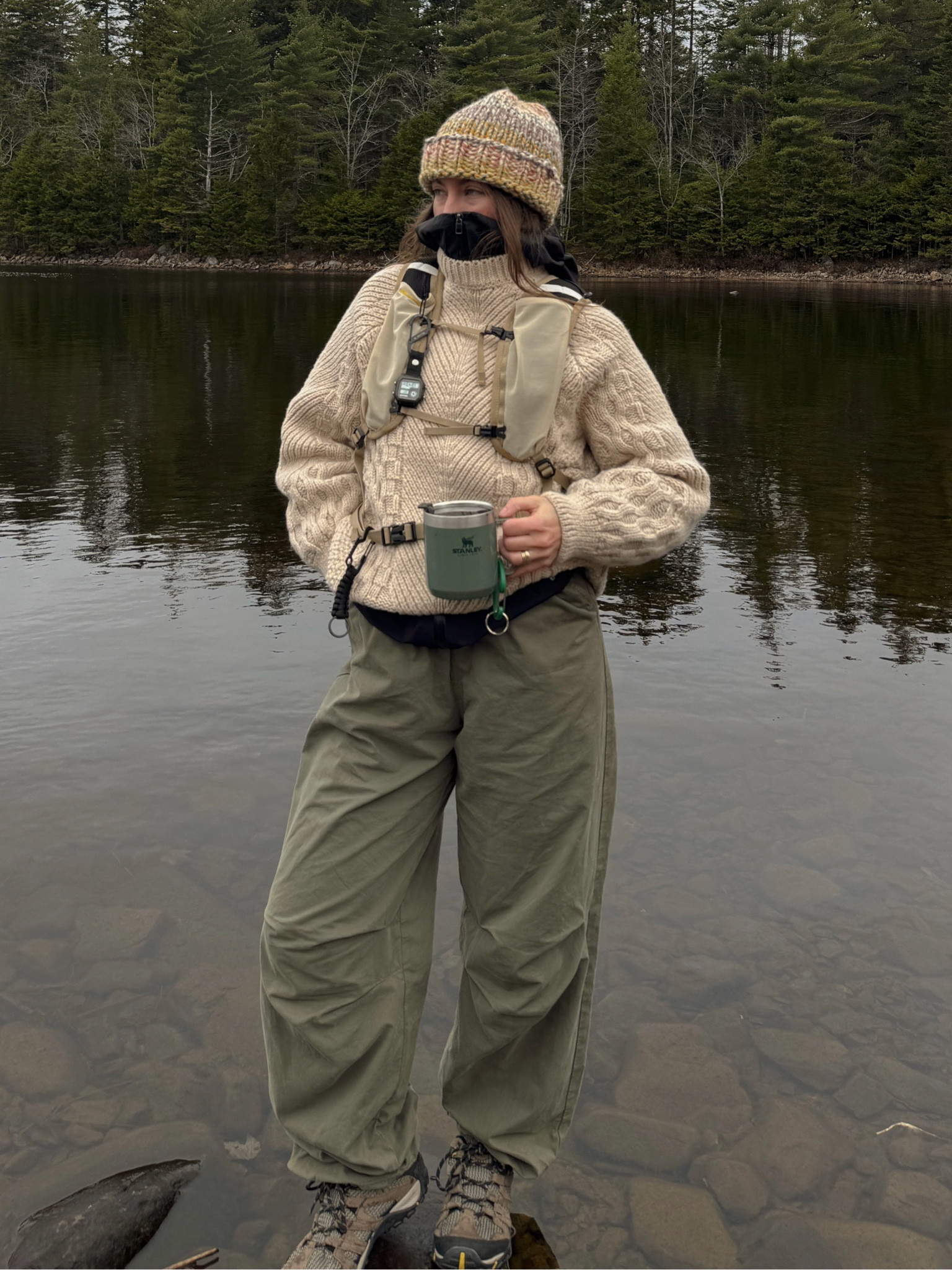 links to pants, knit, and jacket underneath!!  I sized down in the knit and sized down in the pants :) 

#LTKwinter #LTKautumn #LTKcanada