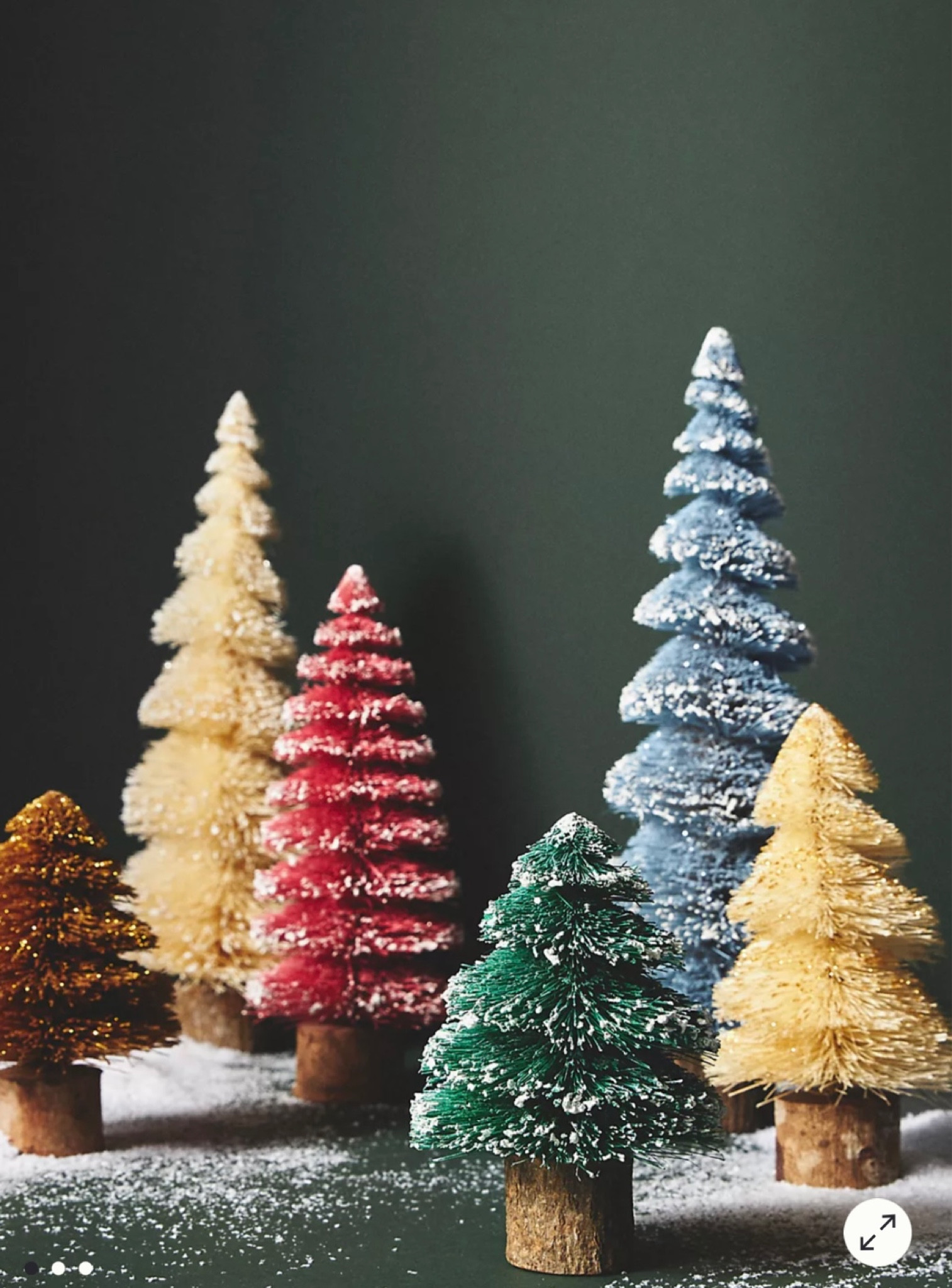 colorful bottlebrush christmas trees from anthropologie, christmas home decor, holiday decorations

#LTKhome #LTKSeasonal #LTKHoliday
