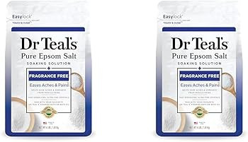 Dr Teal's Pure Epsom Salt Soak, Fragrance Free, 4 Pound (Pack of 2) (Packaging May Vary) | Amazon (US)