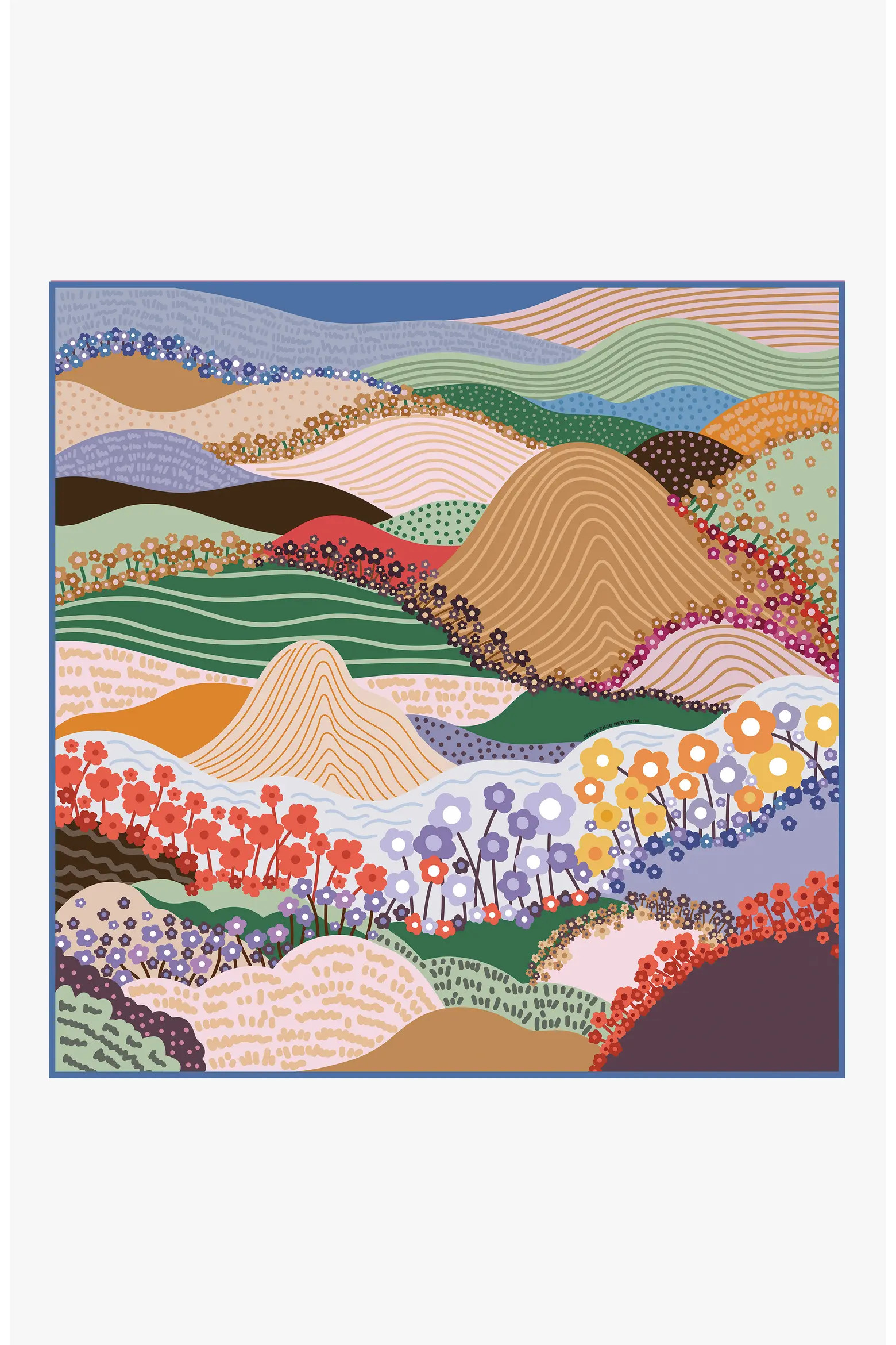 Double Sided Wool Silk Scarf Of Floral Mountain (Women) | Nordstrom | Nordstrom