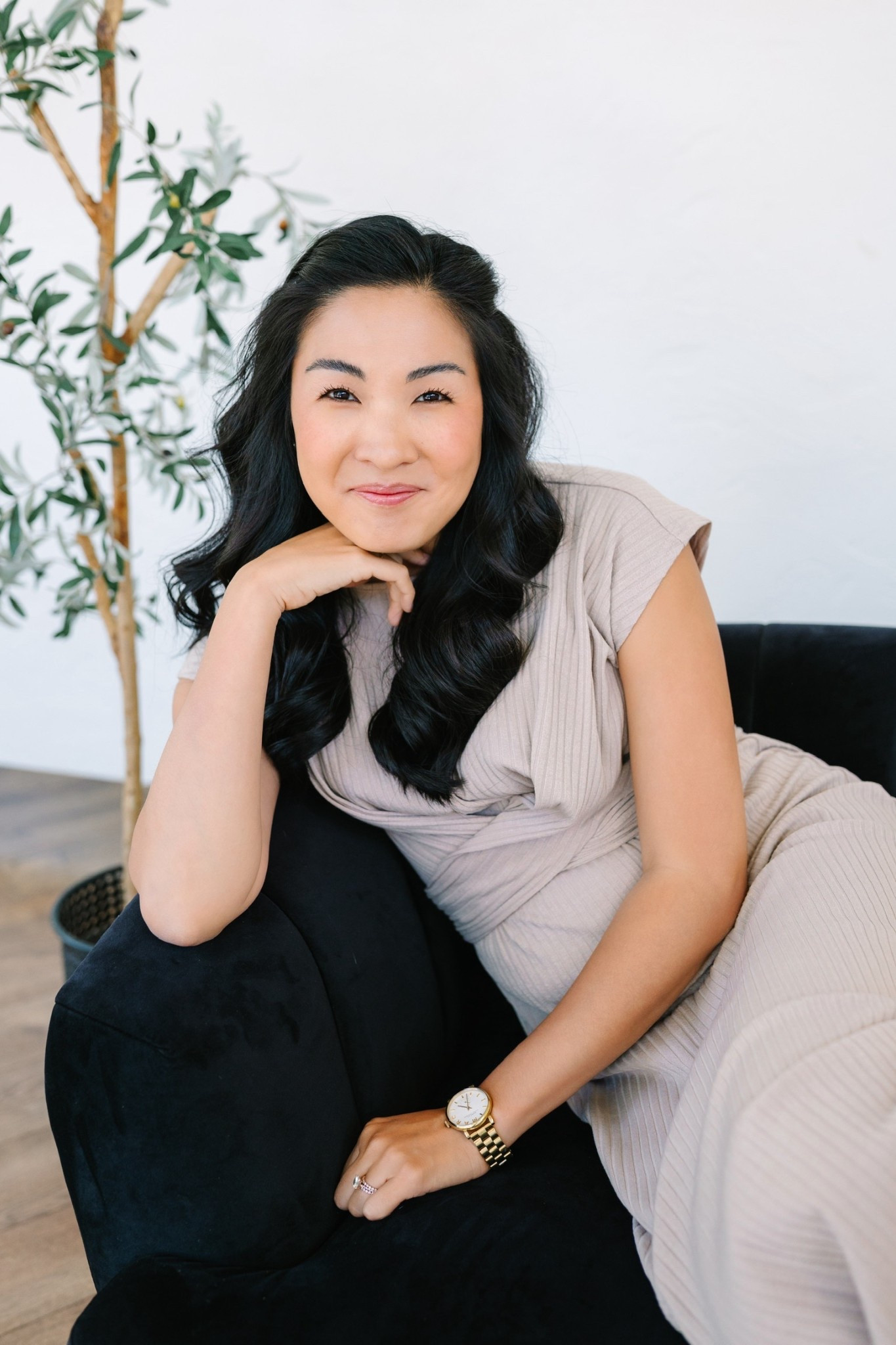 Smiling, stylish, and soaking up the slow moments 🖤 Loving this cozy knit dress and classic gold details. Effortless feels just right. 

#LTKStyleTip #LTKHome #LTKSummerEdit