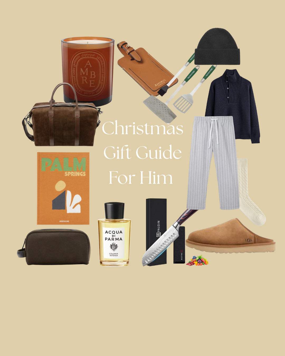 Shop My Christmas Gift Guide For Him. 

Slippers | Beanie | Jumper | Pajamas | Weekend Bag | Coffee Table book | Washbag | Japanese knife | Cologne | Bbq Tools | Socks | Luggage Tag | Candle. 

 

#LTKuk #LTKfestive #LTKgiftguide