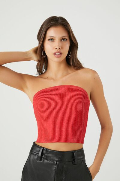 Cropped Sweater-Knit Tube Top | Forever 21