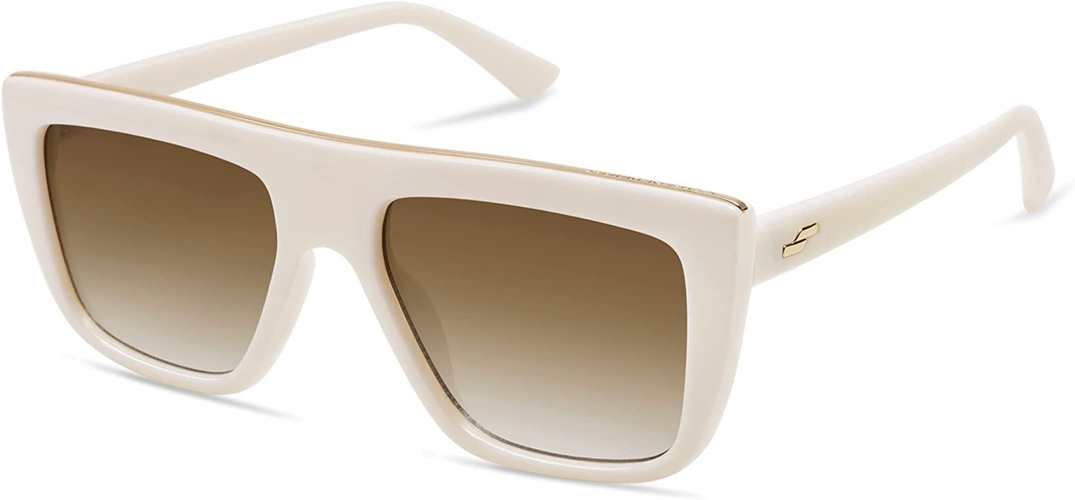 SOJOS Trendy Flat Top Sunglasses for Women Men UV400 Retro Oversized Square Sunnies | Amazon (US)