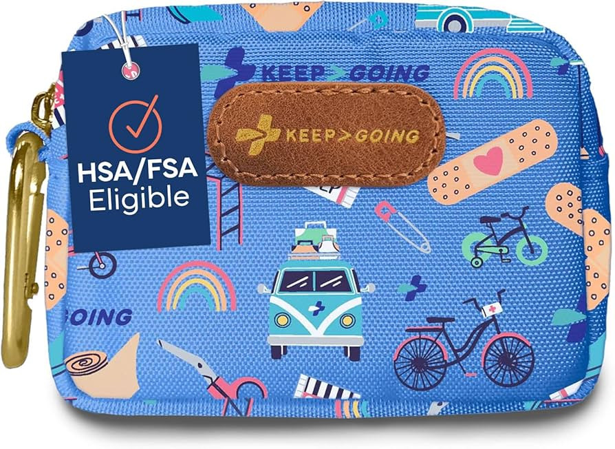 KeepGoing Small Travel First Aid Kit Kids – 60 Pc. Mini First Aid Kit for Purse, Diaper Bag, & ... | Amazon (US)