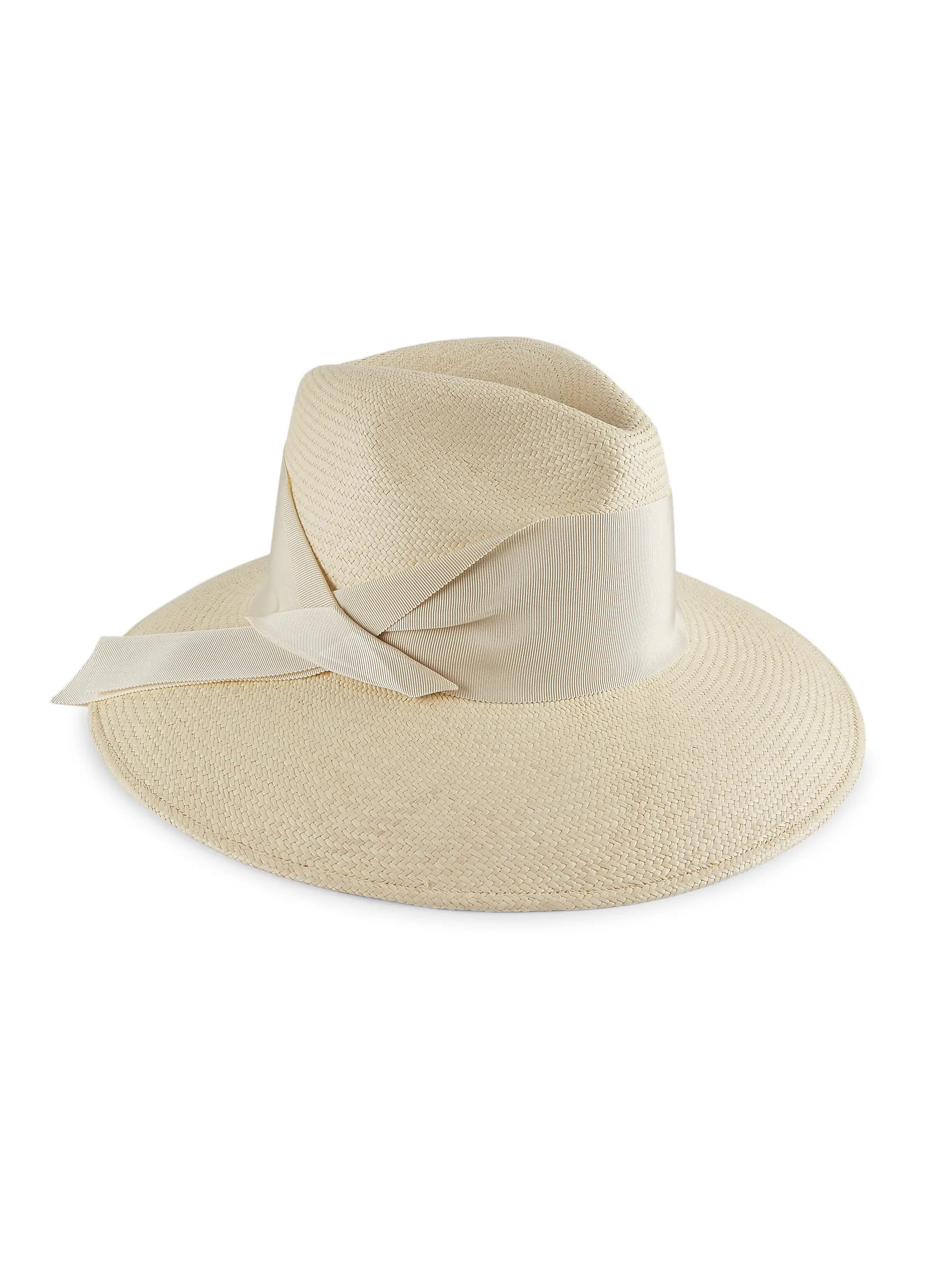 Gardenia Straw Fedora Hat | Saks Fifth Avenue