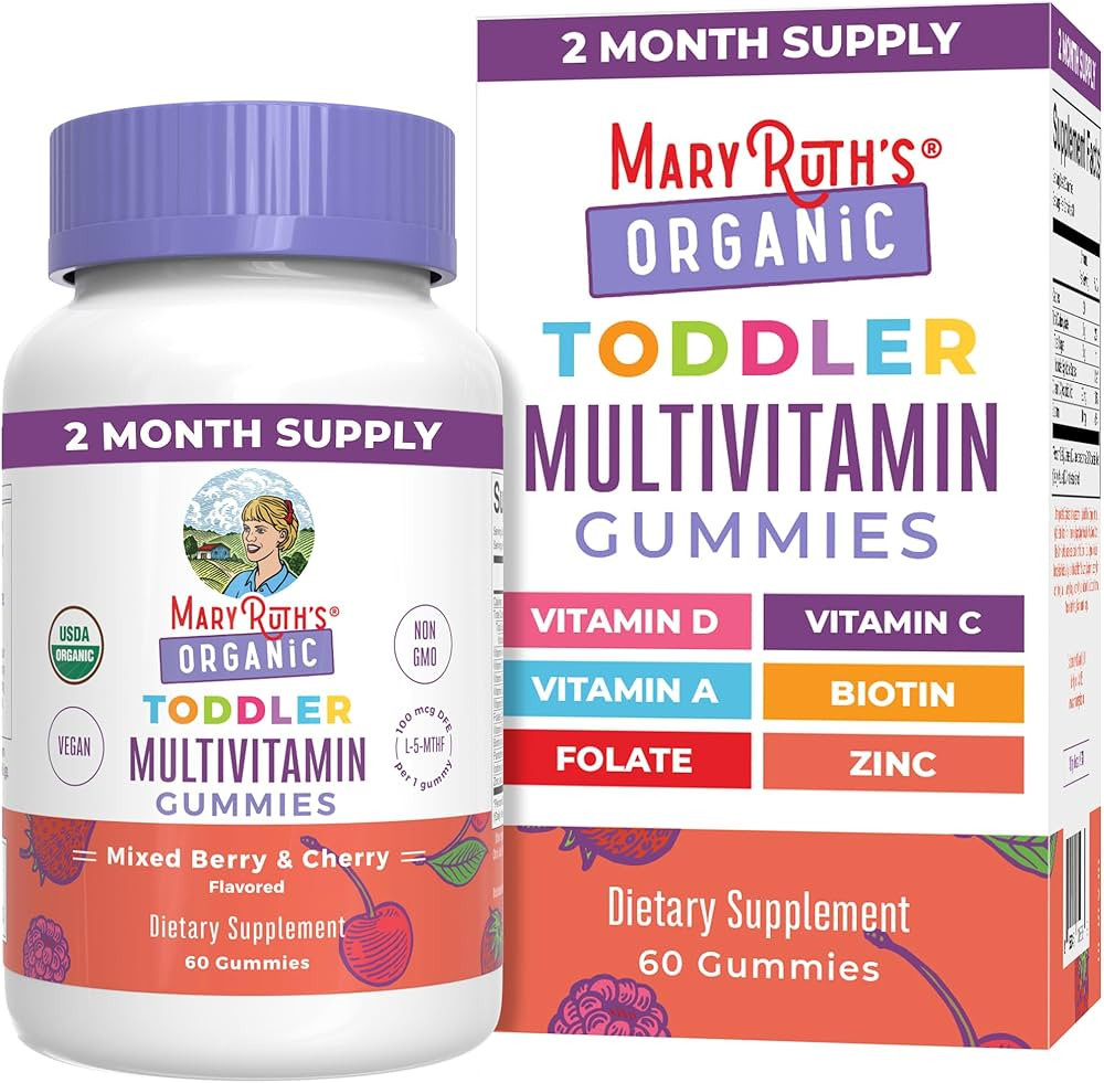 MaryRuth Organics Vitamin Gummy | Kids and Toddlers Age 2+ | USDA | Daily Vitamin C | D3 | Zinc |... | Amazon (US)
