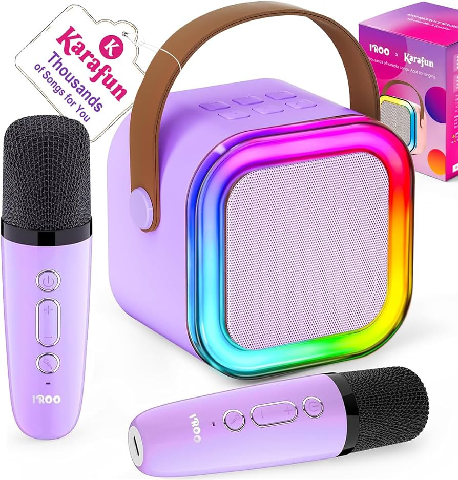 IROO Mini Karaoke Machine for Kids, 2026 TOP Toys Birthday Gifts Ideas for Girls Ages 4, 5, 6, 7,... | Amazon (US)