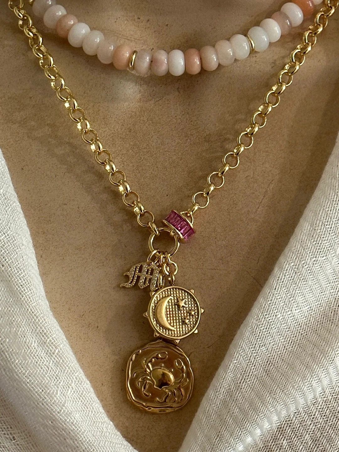 Personalized Zodiac/baguette Birthstone Necklace - Etsy | Etsy (US)